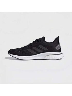 Adidas أحذية رياضية للجري سهلة الارتداء مريحة وقوية ذات رباط، ماصة للصدمات ومانعة للانزلاق