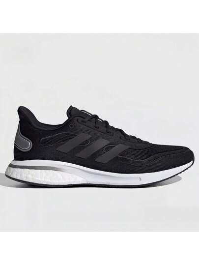 Adidas أحذية رياضية للجري سهلة الارتداء مريحة وقوية ذات رباط، ماصة للصدمات ومانعة للانزلاق