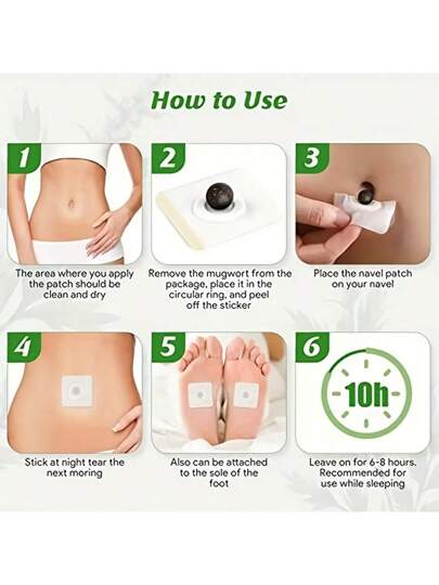 30/50pcs Herbal Navel Stickers, Abdominal Care Patches, Natural Ingredients Gentle And Non-Irritating, Suitable For Daily Body Care, Shaping Perfect Physiqueramadan collection