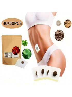 30/50pcs Herbal Navel Stickers, Abdominal Care Patches, Natural Ingredients Gentle And Non-Irritating, Suitable For Daily Body Care, Shaping Perfect Physiqueramadan collection