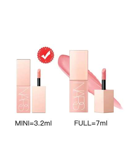 Nars NARS[ميني] أحمر خدود سائل الغروب #عضو الذكر 3.2مل، أحمر خدود سائل خفيف الوزن، قابل للترقيق مع إشراق وترطيب دائم.