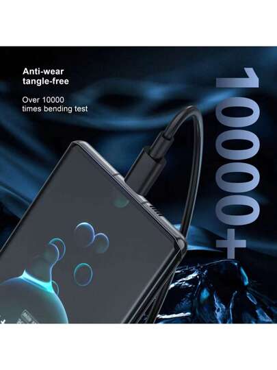 كابل شحن USB-C إلى USB-C، [1م/2م/3م] طويل بسرعة شحن عالية ونقل بيانات، سلك طاقة USB-C متوافق مع هواتف 16 15 Pro Plus Pro Max، متوافق مع هواتف سامسونج جالكسي S25 S24 S23 S22، وأجهزة آيباد برو/إير وأخرى، كابل شحن هاتف