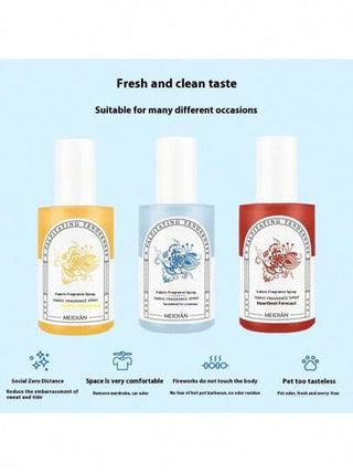 1 قطعة/200 مل رذاذ عطر نفاث، عطر طبيعي لفترة طويلة للصيف، عطر بثلاثة روائح فتاتية (خالي من الكحول)، رذاذ صغير، رذاذ للغسيل سهل الحمل - لغرفة النوم والمواعدة وغرفة المعيشة والحمام والسفر والاستخدام المنزلي