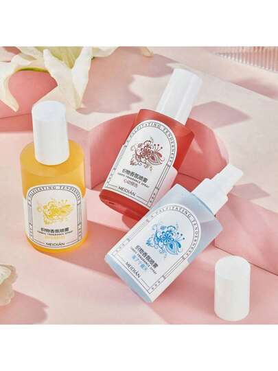 1 قطعة/200 مل رذاذ عطر نفاث، عطر طبيعي لفترة طويلة للصيف، عطر بثلاثة روائح فتاتية (خالي من الكحول)، رذاذ صغير، رذاذ للغسيل سهل الحمل - لغرفة النوم والمواعدة وغرفة المعيشة والحمام والسفر والاستخدام المنزلي