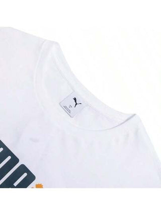Puma ملابس علوية قصير الأكمام للرجال للركض والدراجات والتدريب، ملابس رياضية عادية للبسكتبول، شعار رقم 2 باللونين 691341-02