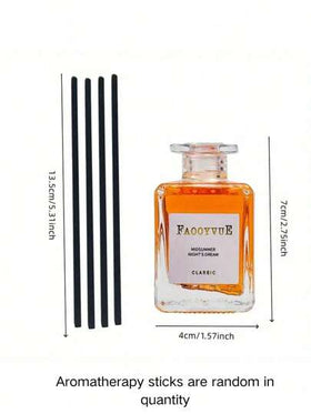 1 قطعة عطر أرومابيرابي رومانسي، 1.69 أونصة زيت أساسي من خوص، على شكل عصا عشوائية الكمية/اللون، اشمئزاز خشب العود وخوخ وخشب عنبر، مُعطّر الهواء المنزل والمكتب، مبخرة القصب، زينة الزيوت الأساسية المعطرة، هدية أروما تيرابي لصديقتك، سيتم شحن نوعين من الملصقات