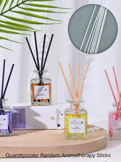 1 قطعة عطر أرومابيرابي رومانسي، 1.69 أونصة زيت أساسي من خوص، على شكل عصا عشوائية الكمية/اللون، اشمئزاز خشب العود وخوخ وخشب عنبر، مُعطّر الهواء المنزل والمكتب، مبخرة القصب، زينة الزيوت الأساسية المعطرة، هدية أروما تيرابي لصديقتك، سيتم شحن نوعين من الملصقات