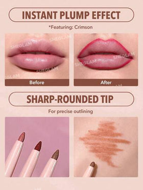 SHEGLAM قلم تحديد الشفاه So Lippy-قلم تحديد الشفاه الكريمي غير اللامع Misty Rose ذو الصبغة العالية لا يتلاشى بسهولة، ناعم كالحرير، لون غير لامع، مكياج الشفاه، حفلة عيد الميلاد ، قلم تحديد الشفاه روج تنت أرواج علامة تجارية جمال مكياج ميكب مستحضرات تجميل لل