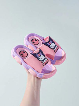 مايوه أولادي Sanrio زوج من الكلوميار الكرتوني من أحذية الشباشب، مانعة للإنزلاق ومقاومة للتآكل، أحذية أميرة للبنات والأطفال الرضع، مناسبة للاستخدام الداخلي في الحمام والاستحمام والخارجي في السباحة والشاطئ، وزوج ضروري من الحذاء للسفر