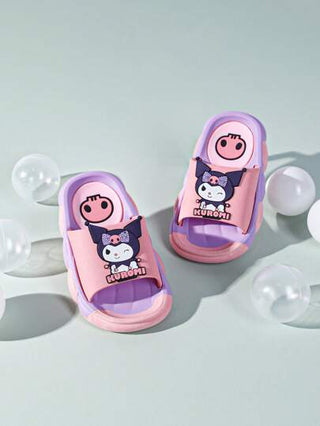 مايوه أولادي Sanrio زوج من الكلوميار الكرتوني من أحذية الشباشب، مانعة للإنزلاق ومقاومة للتآكل، أحذية أميرة للبنات والأطفال الرضع، مناسبة للاستخدام الداخلي في الحمام والاستحمام والخارجي في السباحة والشاطئ، وزوج ضروري من الحذاء للسفر