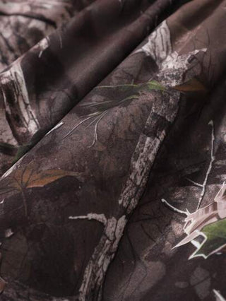 SHEIN بناطيل سراويل أولاد الصغار الكاجوال ذات الحجم الكبير طبعة فروع الغابة الكامو الأخضر العسكري