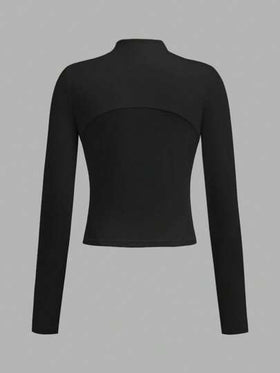 SHEIN معطف سحاب واق من الشمس للفتيات في سن المراهقة لجميع الفصول، يناسب الجري والجيم واليوجا والرياضات