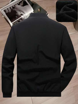 Manfinity Homme معطف رجالي صغير الحجم ذو طية وجيب مائل، لون سادة، جاكيت كاجوال للرجال