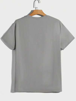 ملابس رجالي Manfinity ModaGents تي شيرت تي شيرت قصير الأكمام برسوم حيوانات ذو لون أحادي الألوان للرجال كاجوال