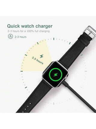 شاحن محمول متوافق مع ساعة أبل، كابل شحن لاسلكي سريع 'C و USB A شحن مغناطيسي للساعة قابل للسفر متوافق مع ساعة أبل الترا 2/1 السلسلة 10 9 8 7 6 5 4 3 2 SE