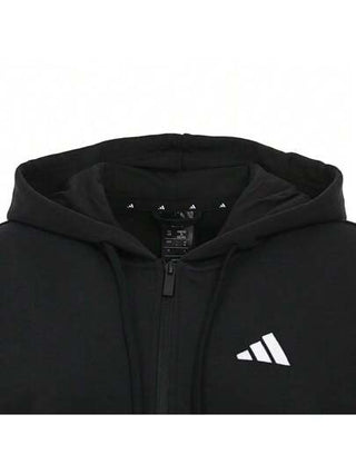 Adidas معطف نسائي 2025 رقم 3 (W 3S)، ذو سوستة من الأمام مع أغطية للرأس، ملابس حياكة تشبه الكارديجان (رمز المنتج: JE0052)