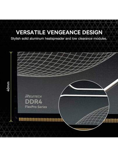 Reletech ذاكرة وصول عشوائي DDR4 سعة 32 جيجابايت (16جيجابايت x 2) أو 16 جيجابايت (8 جيجابايت x 2) سرعة 3200 ميجاهرتز إنتركلاس 18 ، للتجاوز بالتخصيص لألعاب الكمبيوتر المكتبي ، متوافقة مع معيار XMP 3.0 لأنتل وEXPO لأجهزة AMD ، تصنيع علامة تجارية Reletech عال