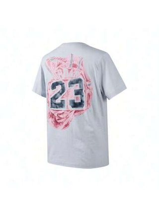 Jordan قميص كريو مُذبل Boyfriend Style للرجال TFN5989-043 رقم طراز M J FLT MVP GX SS، قميص مُحبوك بدون ياقة لعام 2024