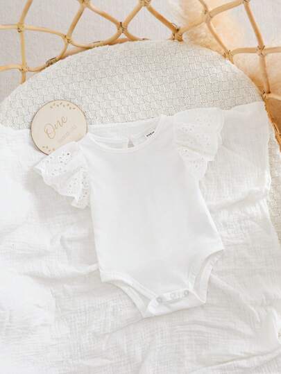 سرقوق مولود جديد بنات بأكمام بيضاء مافروم، مرتبة صيفية عادية