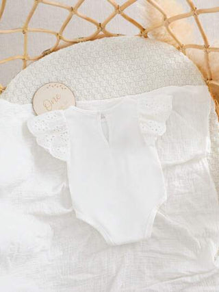 سرقوق مولود جديد بنات بأكمام بيضاء مافروم، مرتبة صيفية عادية