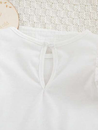 سرقوق مولود جديد بنات بأكمام بيضاء مافروم، مرتبة صيفية عادية