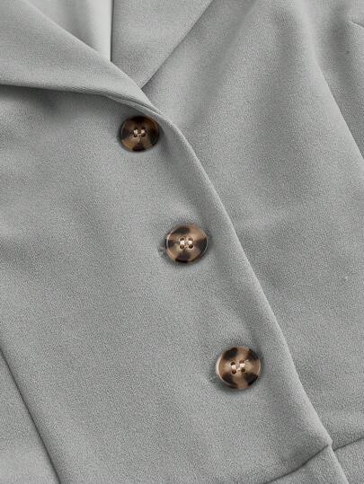SHEIN MOD جمبسوت كاحل بني عتيق مع طوق بدلة وحزام، جمبسوت أنيقة، جمبسوت خروج، جمبسوت غربية، ملابس عطلة