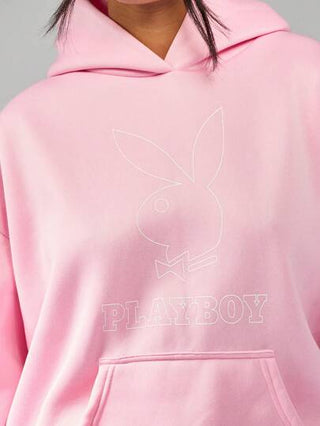 MISSGUIDED Missguided x Playboy هوديي بتصميم رأس الأرنب مقاس كبير