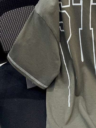 SHEIN تي شيرت تريكو فضفاضة بطباعة حرف "أطفال رائعون" للأولاد المراهقين