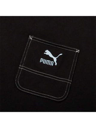 Puma تي شيرت تي شيرت بأكمام قصيرة ذو طبعة جرافيك SWXP D، تي شيرت كاجوال مريح وقابل للتنفس بقصة فضفاضة، متعدد الاستخدام للرجال والنساء