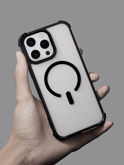جراب هاتف مغناطيسي فاخر بسيط وسميك من الأكريليك، قطعة واحدة، متوافق مع أجهزة iPhone11، 11Pro، 11ProMax، 12، 12Pro، 12ProMax، 13، 13Pro، 13ProMax، 14، 14Pro، 14PLUS، 14ProMax، 15، 15Pro، 15PLUS، 16، 16Pro، 16ProMax، 16PLUS