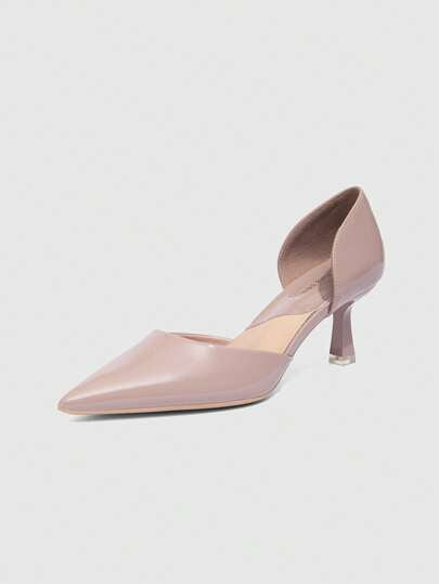 Xin Jing Shoes حذاء كعب عالي نسائي موضة خريف/شتاء 2025 بتصميم مفرغ، أنيق، كعب قطة