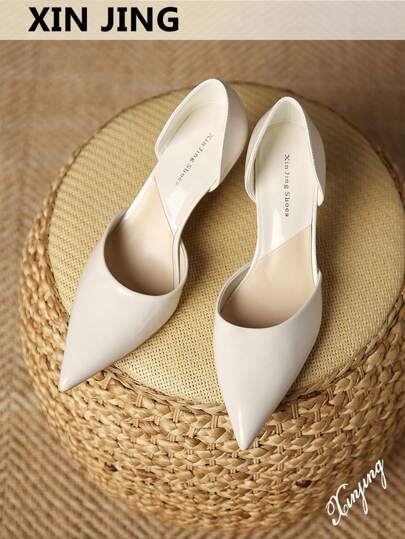 Xin Jing Shoes حذاء كعب عالي أنيق للنساء موضة خريف/شتاء 2025 بتصميم مفرغ
