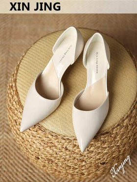 Xin Jing Shoes حذاء كعب عالي أنيق للنساء موضة خريف/شتاء 2025 بتصميم مفرغ