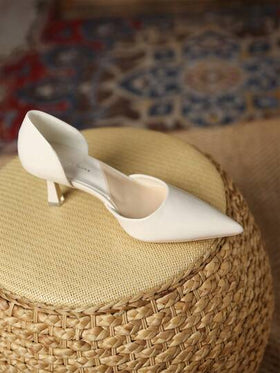 Xin Jing Shoes حذاء كعب عالي أنيق للنساء موضة خريف/شتاء 2025 بتصميم مفرغ