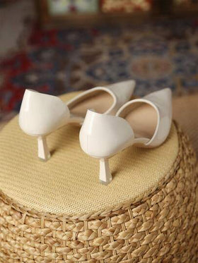Xin Jing Shoes حذاء كعب عالي أنيق للنساء موضة خريف/شتاء 2025 بتصميم مفرغ
