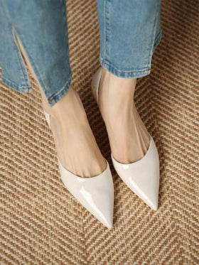 Xin Jing Shoes حذاء كعب عالي أنيق للنساء موضة خريف/شتاء 2025 بتصميم مفرغ