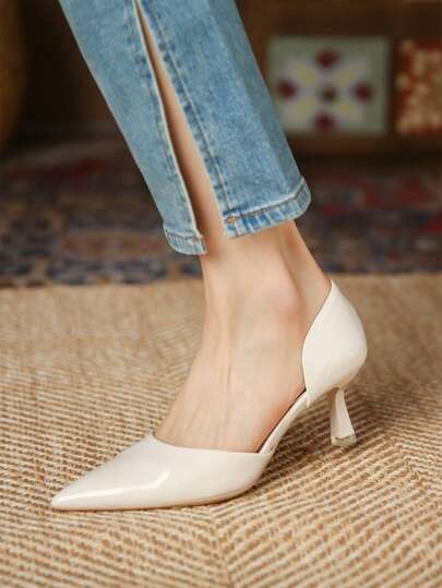 Xin Jing Shoes حذاء كعب عالي أنيق للنساء موضة خريف/شتاء 2025 بتصميم مفرغ
