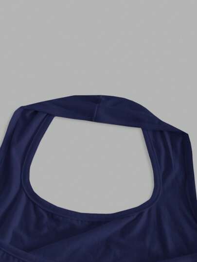EZwear خزان سيدات كاجوال بلا أكمام باللون الأزرق الكحلي، مناسب للصيف