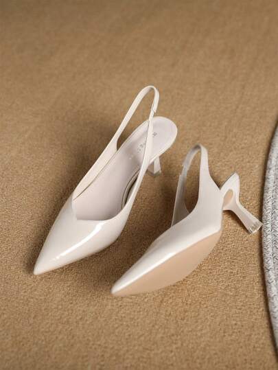 Xin Jing Shoes أحذية كعب عالي أنيقة وعملية للنساء موضة خريف/شتاء 2025، أحذية رسمية للزفاف والتنقل اليومي بدون ظهر، أنيقة وذات كعب قطة وكعب مدبب