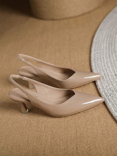 Xin Jing Shoes أحذية نسائية عالية الكعب موضة خريف/شتاء 2025 متعددة الاستخدامات، كعب قطة، كعب مدبب، مناسبة للتنقل والزفاف، أنيقة