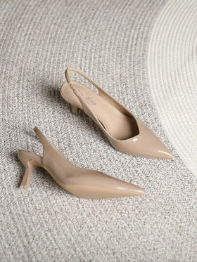 Xin Jing Shoes أحذية نسائية عالية الكعب موضة خريف/شتاء 2025 متعددة الاستخدامات، كعب قطة، كعب مدبب، مناسبة للتنقل والزفاف، أنيقة