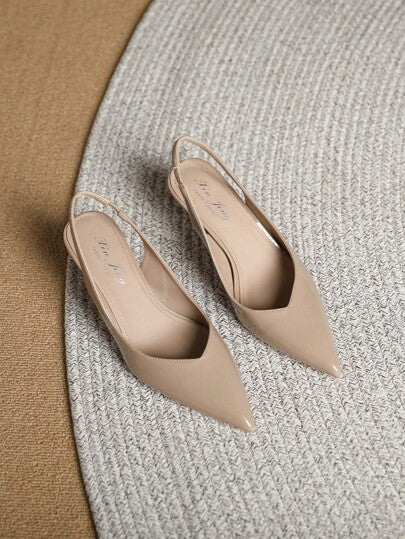 Xin Jing Shoes أحذية نسائية عالية الكعب موضة خريف/شتاء 2025 متعددة الاستخدامات، كعب قطة، كعب مدبب، مناسبة للتنقل والزفاف، أنيقة