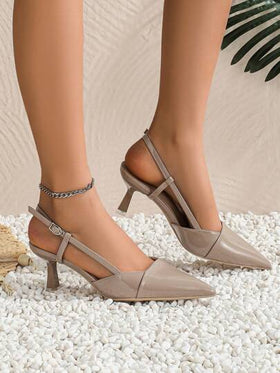 Xin Jing Shoes أحذية نسائية ذات كعب عالي وأصبع مدبب للموسم الخريفي/الشتوي، تتناسب مع أي فستان، عصرية، متعددة الاستخدامات وأنيقة، كعب قطة، للحفلات، كعب إبرة
