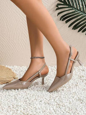 Xin Jing Shoes أحذية نسائية ذات كعب عالي وأصبع مدبب للموسم الخريفي/الشتوي، تتناسب مع أي فستان، عصرية، متعددة الاستخدامات وأنيقة، كعب قطة، للحفلات، كعب إبرة