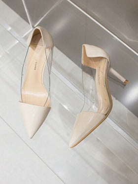 Xin Jing Shoes أحذية نسائية موضة الخريف/الشتاء ذات كعب عالي، أحذية كعب رفيع أنيقة لحفلات