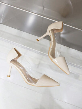 Xin Jing Shoes أحذية نسائية موضة الخريف/الشتاء ذات كعب عالي، أحذية كعب رفيع أنيقة لحفلات