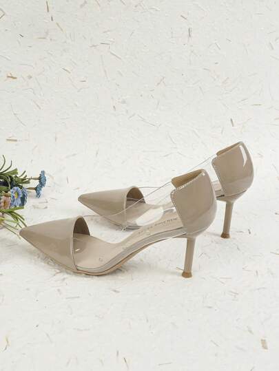 Xin Jing Shoes أحذية كعب عالي شفافة جديدة للموضة خريف/شتاء، أنيقة، للحفلات