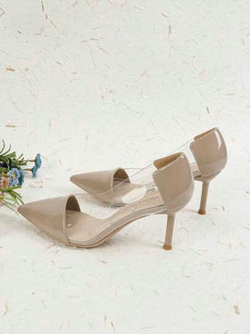 Xin Jing Shoes أحذية كعب عالي شفافة جديدة للموضة خريف/شتاء، أنيقة، للحفلات