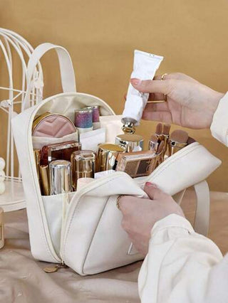حقيبة مستحضرات تجميل متعددة الوظائف للسفر ، حامل فرش المكياج ، منظم تخزين الحمام ، حقيبة مستحضرات التجميل ، حقيبة يد ، حقيبة أغراض شخصية معلقة ، حقيبة بيانات ، حقيبة سفر ، منظم مستحضرات العناية بالبشرة ، مناسبة للأحمر الشفاه وفرش المكياج وأقلام...