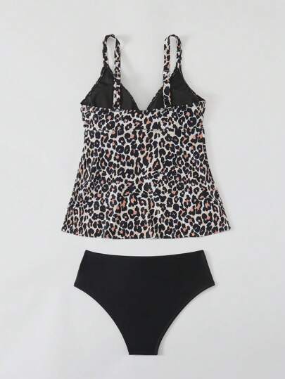 طقم تانكيني حريمي Swim Lushoire ملابس شاطئية للنساء ذات حمالات رفيعة أنيقة وكاجوال تشمل ملابس علوية تانكيني